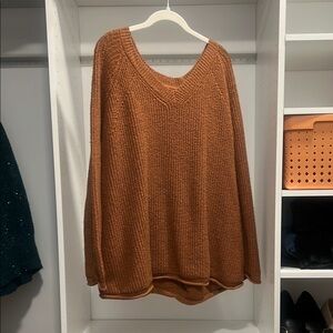 Cozy Women's Sweater in Burnt Orange